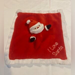 Little Me Baby Lovey I love Santa Rattle Christmas Winter toy